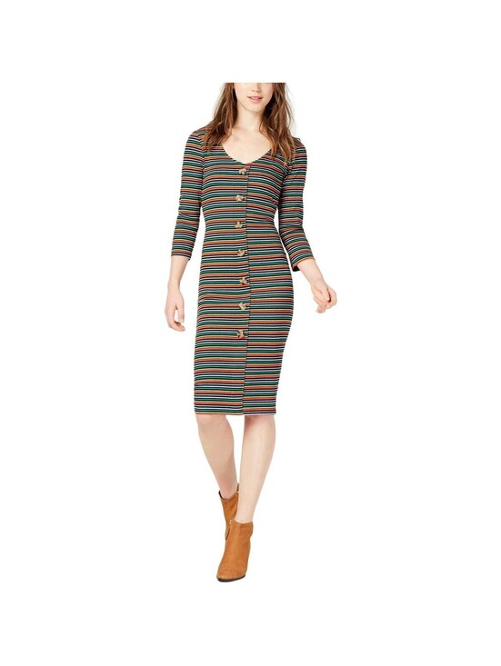 Ultra Flirt Dresses & Skirts - Ultra Flirt Juniors Striped Bodycon Dress Size XS
